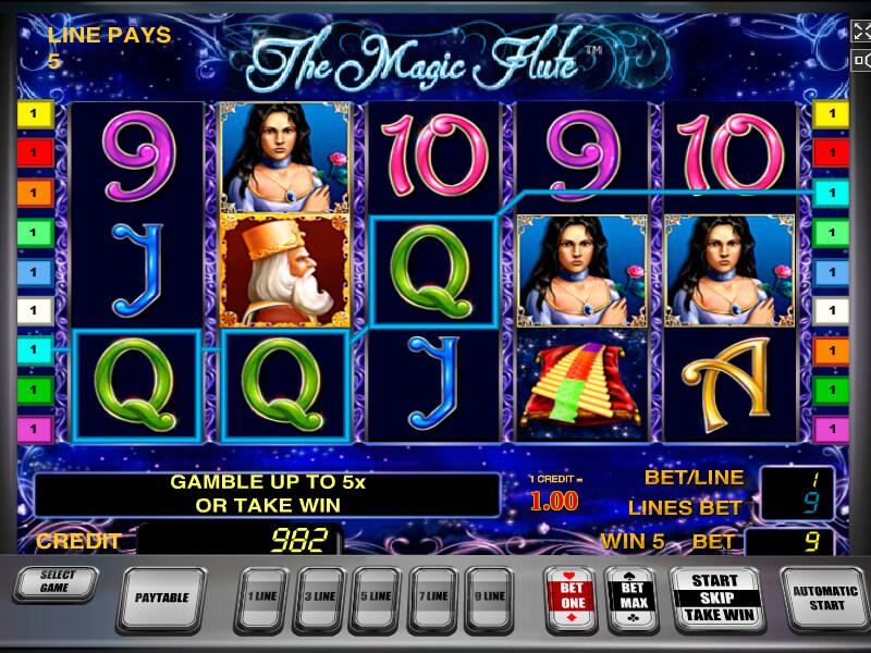 Play the magic flute slot